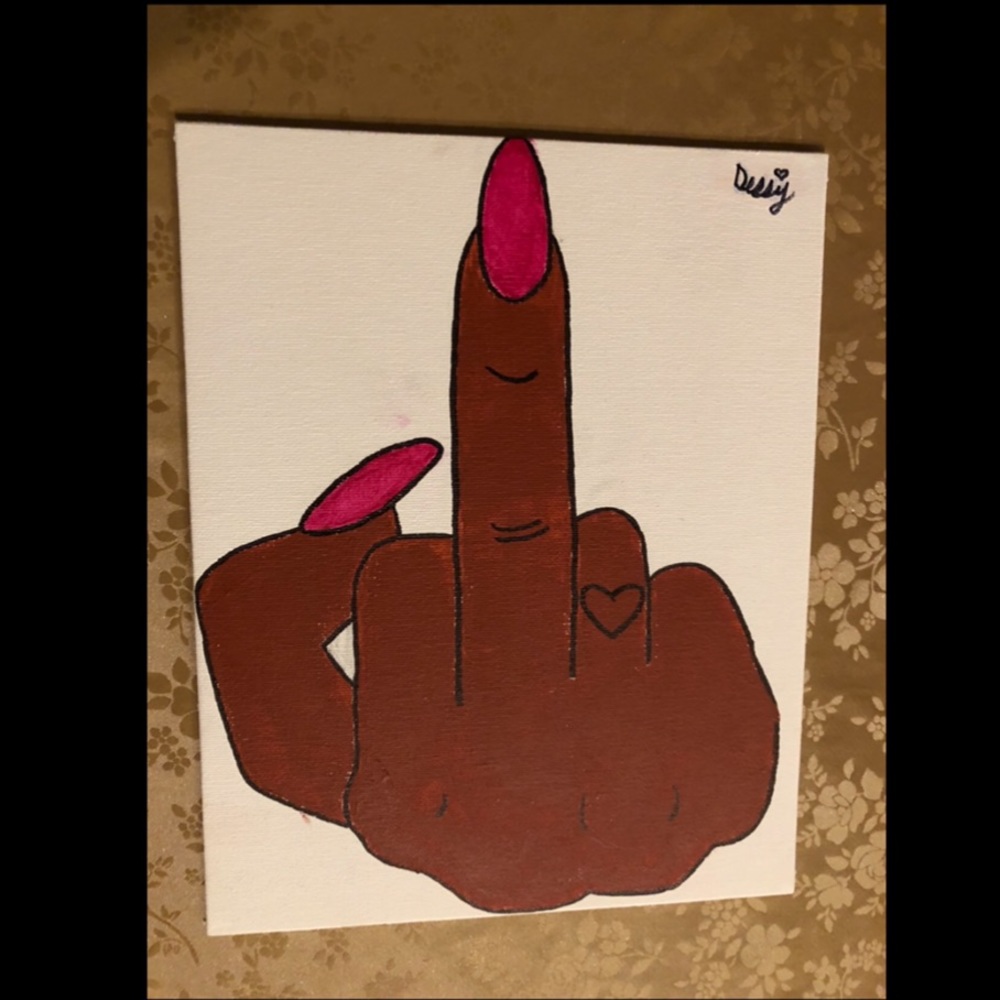Finger Acrylic Painting